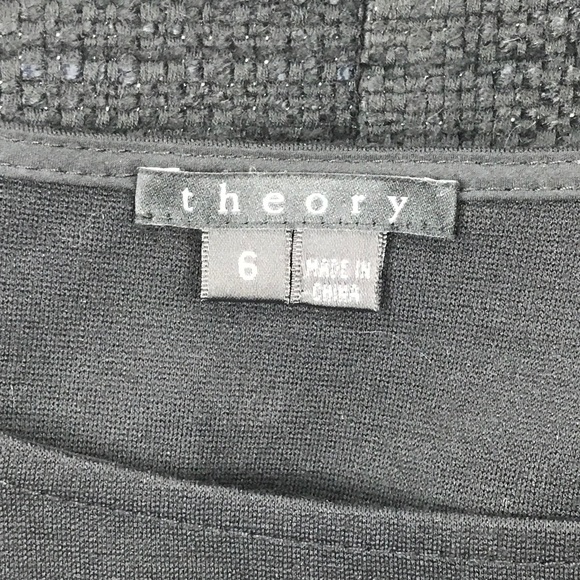 Theory Black Wool Blend Sleeveless Dress - Picture 2 of 9